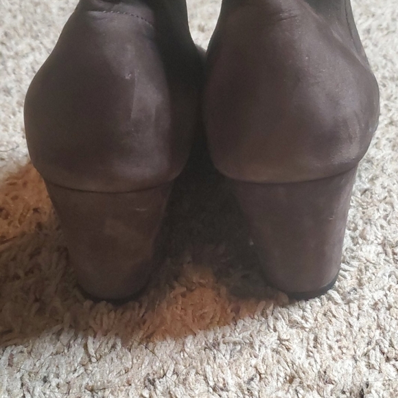 Arche Brown Suede Ankle Heeled Booties - Picture 5 of 9